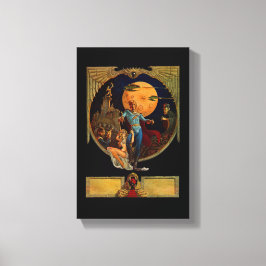Sci-Fi Hero Stretched Canvas Print Leinwanddruck
