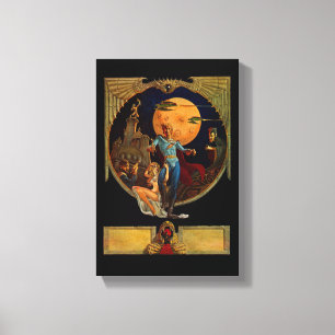 Sci-Fi Hero Stretched Canvas Print Leinwanddruck