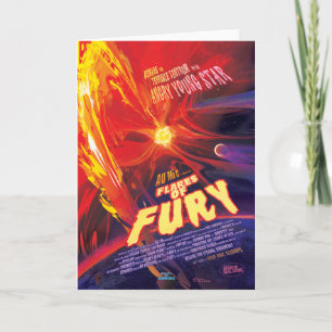 Sci-Fi Horror Film und Werbung, Fury-Fackeln Karte