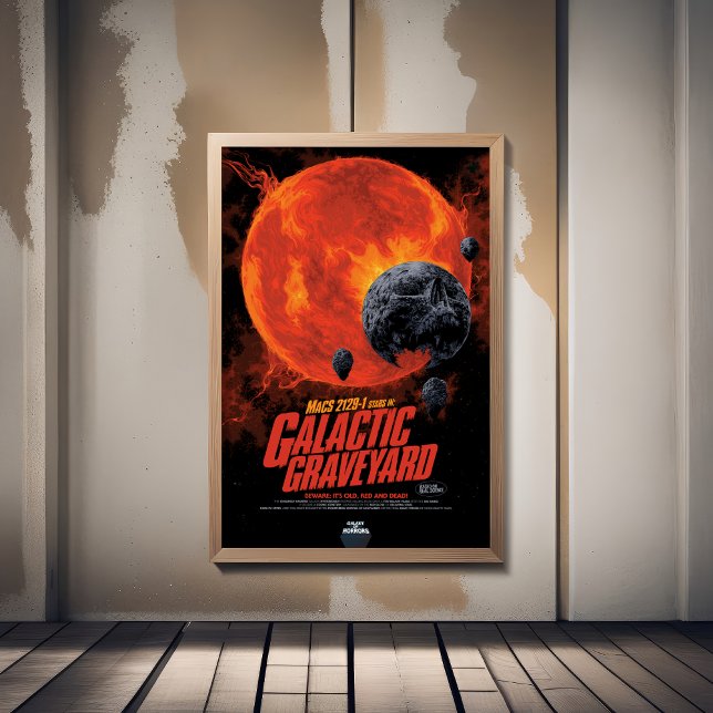 Sci-Fi Horror Movie Ad, Galactic Graveyard Fotodruck (Von Creator hochgeladen)
