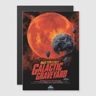 Sci-Fi Horror Movie Ad, Galactic Graveyard Magneteinladung