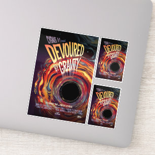 Sci-Fi Horror Movie Ad, gravity Aufkleber