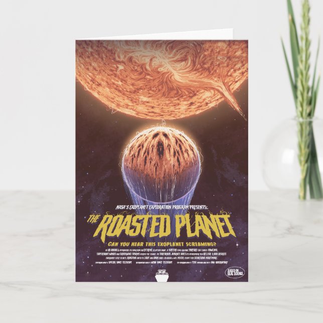 Sci-Fi Horror Movie Ad, The Roasted Planet Karte (Vorderseite)