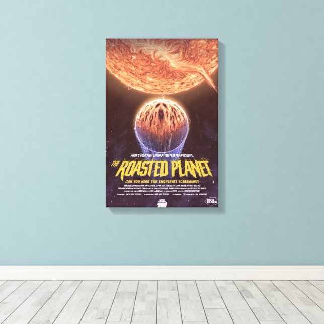 Sci-Fi Horror Movie Ad, The Roasted Planet Leinwanddruck (Insitu (Holzboden))