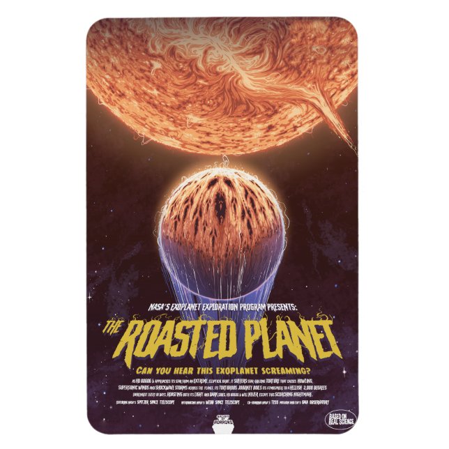 Sci-Fi Horror Movie Ad, The Roasted Planet Magnet (Vertikal)