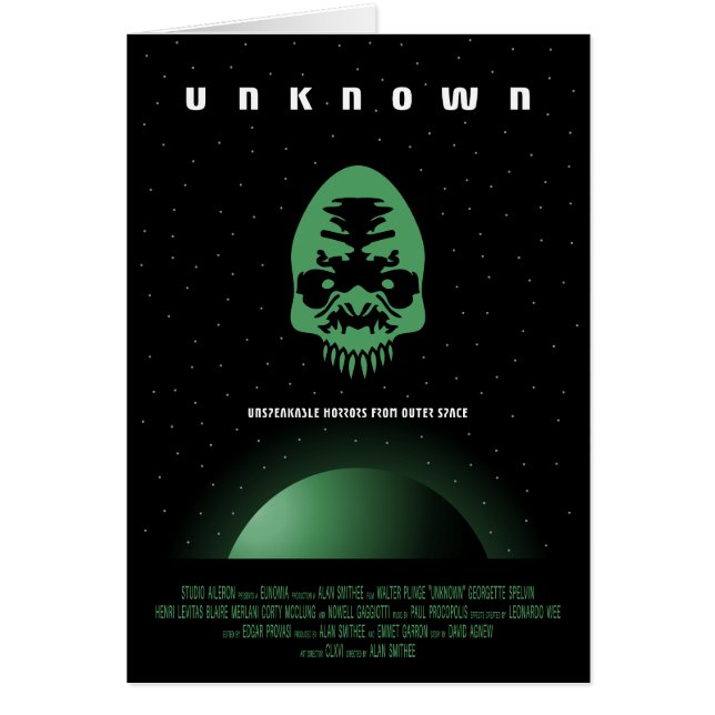 Sci-Fi Horror Movie Ad, unbekannt (Vorne)