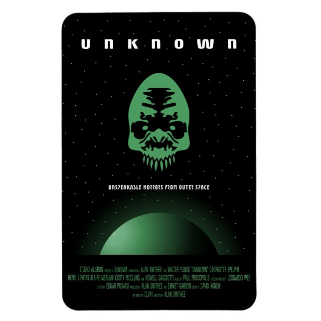 Sci-Fi Horror Movie Ad, unbekannt Magnet (Vertikal)