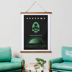 Sci-Fi Horror Movie Ad, unbekannt Wandteppich Mit Holzrahmen
