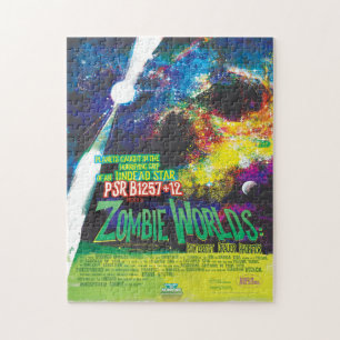 Sci-Fi Horror Movie Ad, Zombie Worlds Puzzle