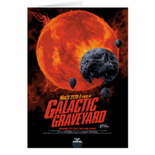 Sci-Fi-Horrorfilm-Werbung, galaktischer Friedhof