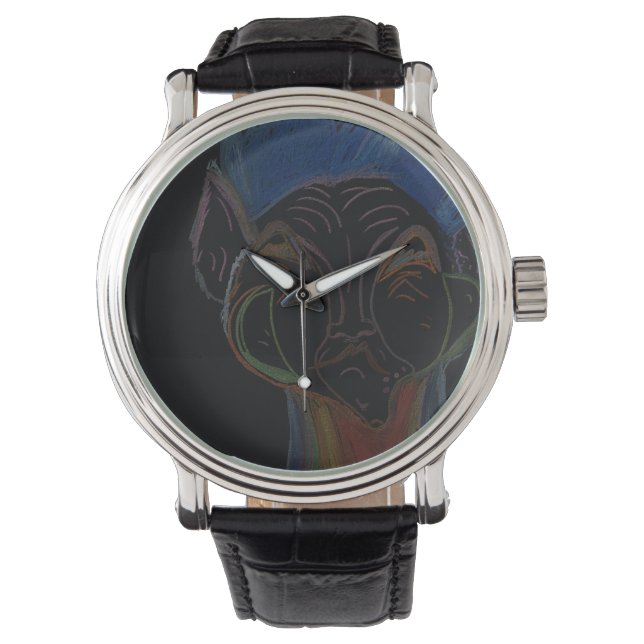Sci-Fi-Hybrid-Uhr Armbanduhr (Vorderseite)
