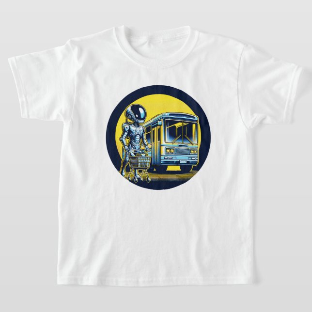 Sci-Fi in Daily Life - Funny Alien & Robot Design T-Shirt (Ablage )