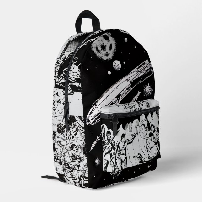 SCI-FI Klassiker-Rucksack Bedruckter Rucksack (Rückseitige Ecke links)