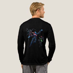 Sci-Fi Krieger vs Aliens Hyper Anime T-Shirt Tri-Blend Shirt