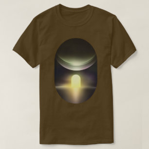 Sci-Fi-Landschaft abstraktes Grafik-T-Shirt T-Shirt