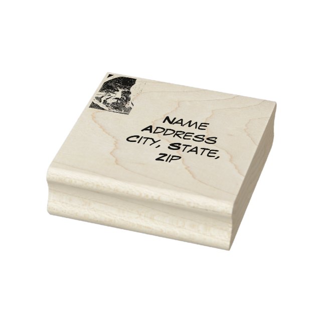 Sci-Fi "Lunar Landscape" der Mann im Mond Gummistempel (Stempel)