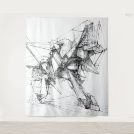 Sci-Fi Mecha Wall Art Tapestry Wandteppich