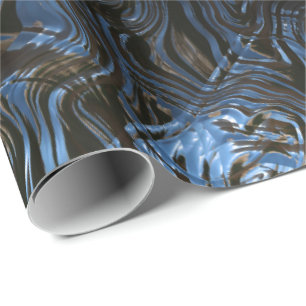 Sci-Fi Metal Art 2-1 Wrapping Paper Geschenkpapier