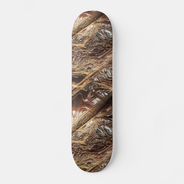 Sci-Fi Metall Kunst 2-2 Skateboard (Vorderseite)