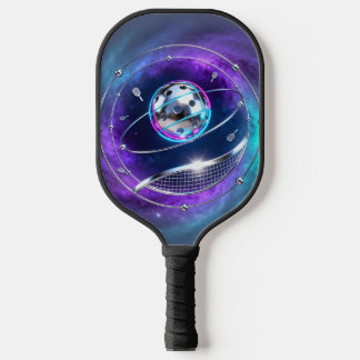 Sci-Fi Metallic Pickleball Core – Galaxy Orbit Pad Pickleball Schläger