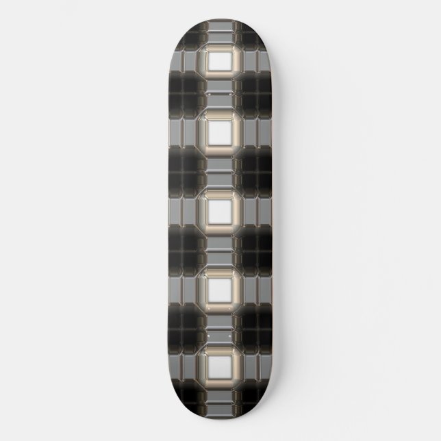 Sci-Fi Metallmuster 5 Skateboards (Vorderseite)