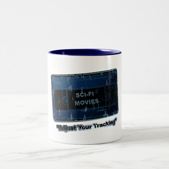 Sci - Fi Movies Blue Zweifarbige Tasse (Mittel)