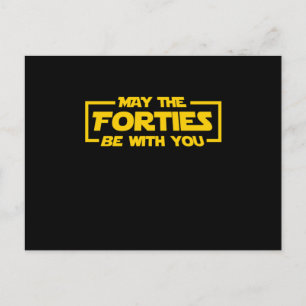 Sci Fi Nerd Galaxy Geek 40 Jahre alt 1980er Baby M Postkarte
