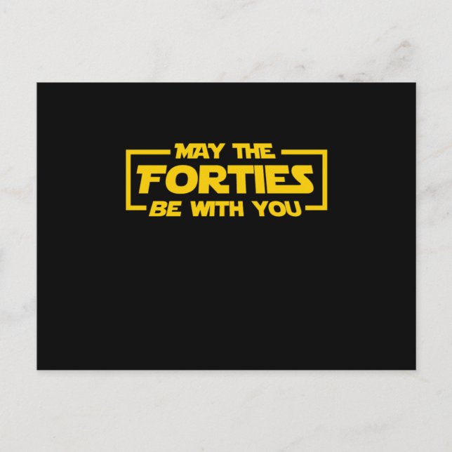 Sci Fi Nerd Galaxy Geek 40 Jahre alt 1980er Baby M Postkarte (Vorderseite)