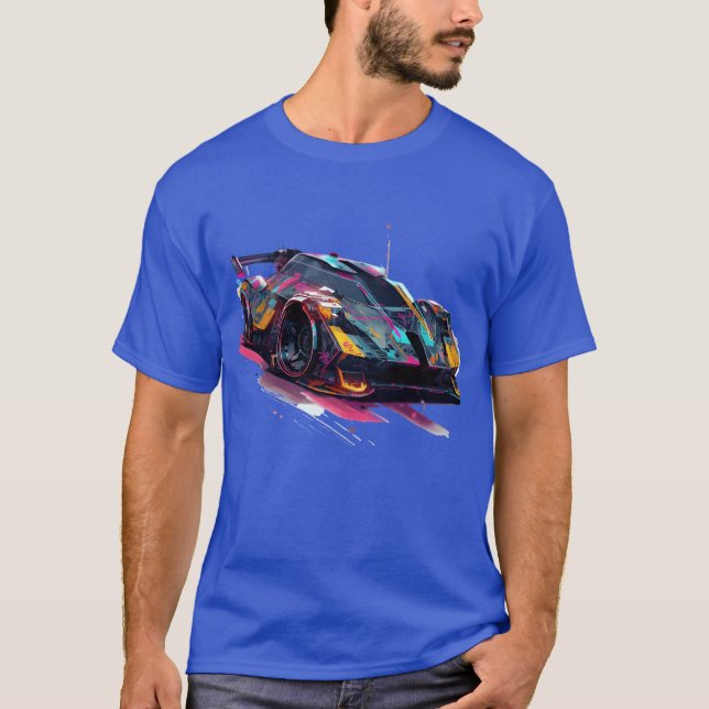 Sci Fi Race Car boy family T-Shirt (Vorderseite)