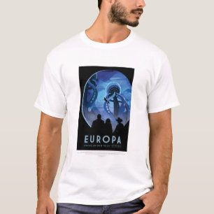 Sci-Fi-Reise-Werbung, Mond Europa T-Shirt