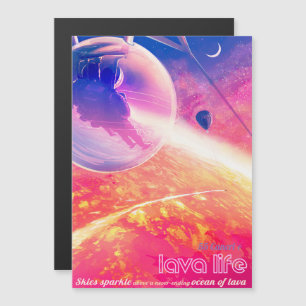 Sci-Fi-Reise-Werbung, Planet 55 Cancri e Magneteinladung
