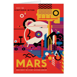 Sci-Fi-Reise-Werbung, Planet Mars