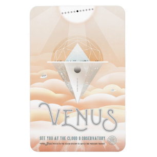 Sci-Fi Reise-Werbung, Planet Venus Magnet