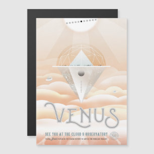 Sci-Fi-Reise-Werbung, Planet Venus Magneteinladung