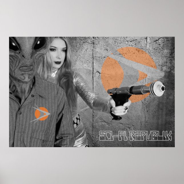 Sci-Fi Republik "Ray-Gun and 33" Design Poster (Vorne)