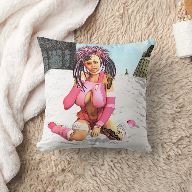 Sci Fi Snow Punk Kissen (Decke)