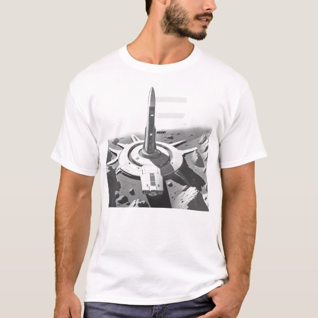 Sci-Fi-T - Shirt durch das Universum 03 E, Vorders (Vorderseite)