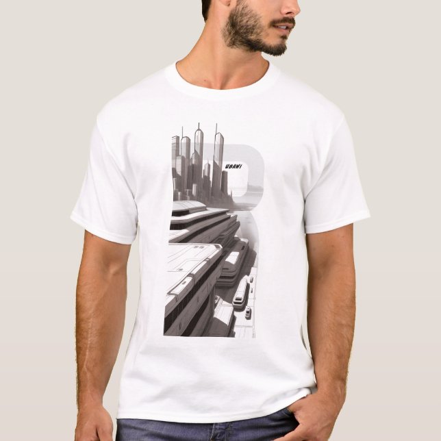 Sci-Fi-T - Shirt durch das Universum 03 G Front (Vorderseite)