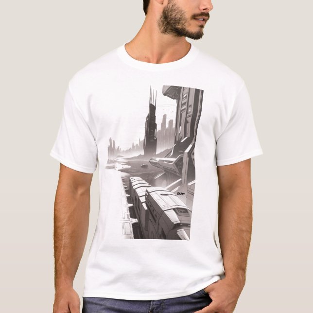 Sci-Fi T - Shirt Traversing the Universe 01 I Fron (Vorderseite)