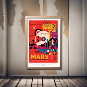 Sci-Fi Travel Ad, Mars Fotodruck