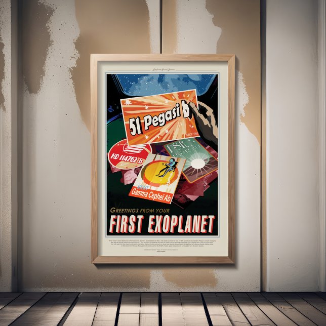 Sci-Fi Travel Ad, Planet 51 Pegasi B Fotodruck (Von Creator hochgeladen)