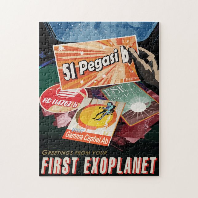 Sci-Fi Travel Ad, Planet 51 Pegasi b Puzzle (Vertikal)