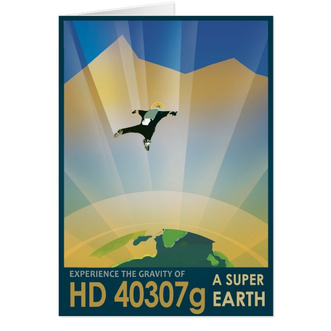 Sci-Fi Travel Ad, Planet HD 40307g (Vorne)
