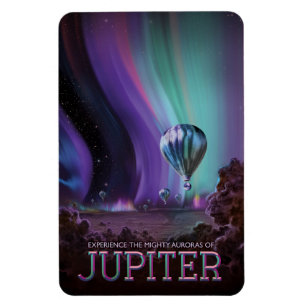 Sci-Fi Travel Ad, Planet Jupiter Magnet