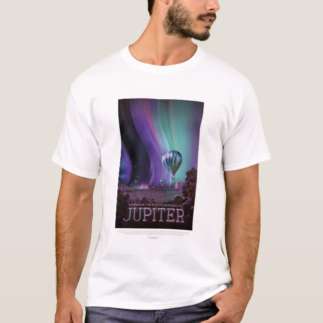 Sci-Fi Travel Ad, Planet Jupiter T-Shirt (Vorderseite)