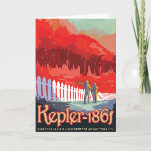 Sci-Fi Travel Ad, Planet Kepler-186f Karte