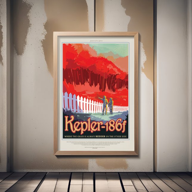 Sci-Fi Travel Ad, Planet Kepler-186f Poster (Von Creator hochgeladen)