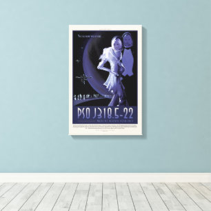 Sci-Fi Travel Ad, Planet PSO J318.5-22 Leinwanddruck