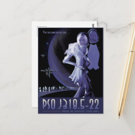 Sci-Fi Travel Ad, Planet PSO J318.5-22 Postkarte