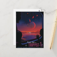 Sci-Fi Travel Ad, Planet Trapist-1e
